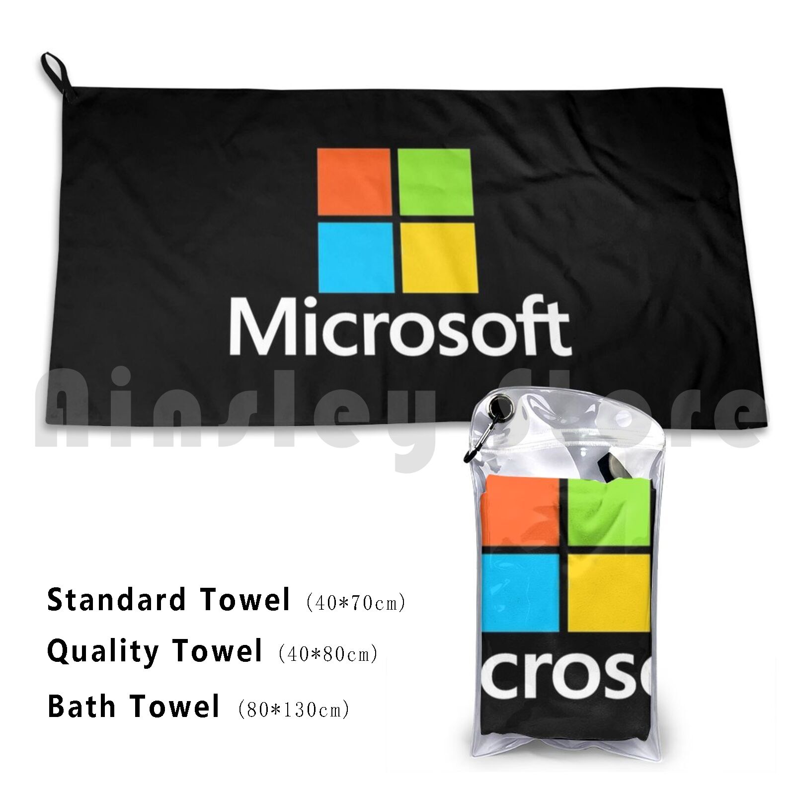 Office Tech Logo - وسادة الشاطئ من Microsoft Type Bath