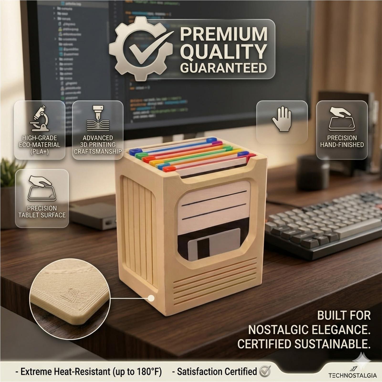 Office Of Tech - مجموعة حاملات أكواب بتصميم تقني عتيق،