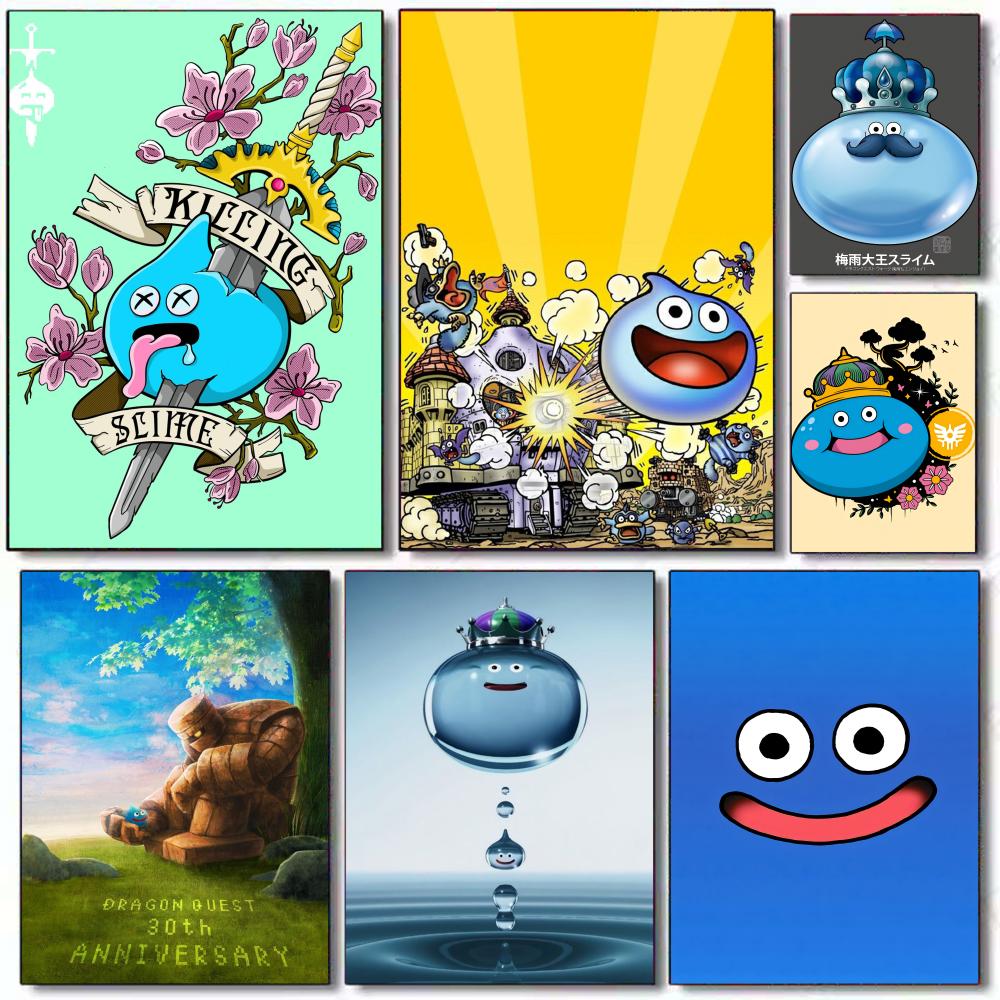 ملصق D-Dragon Quest Slime ملصق - مراجعة Office Quest وسعره