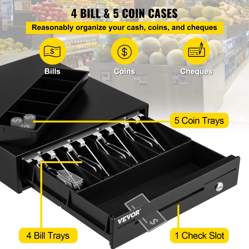 درج آلة تسجيل النقد 16 بوصة 12 - مراجعة Cash Drawer Pos وسعره