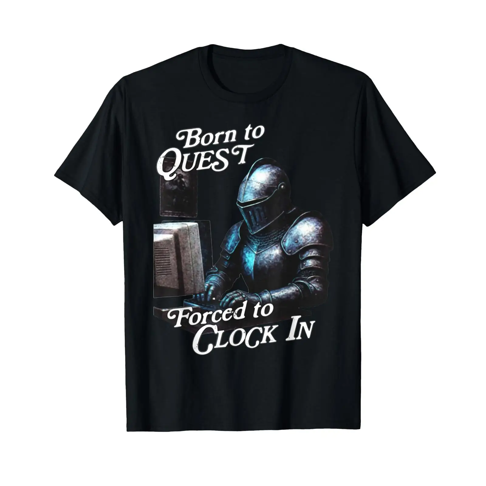 تي شيرت بطبعة فنية مضحكة للمكت - مراجعة Office Quest وسعره